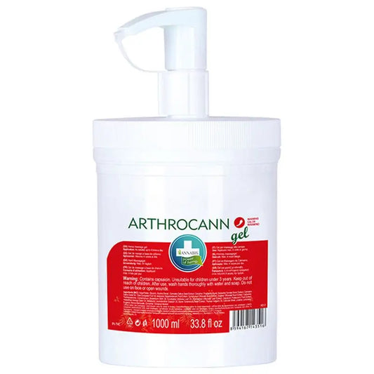 Arthrocann Gel Efecto Calor 1L · Gel Natural De Cáñamo Para Alivio Y Masaje , 1000 ml