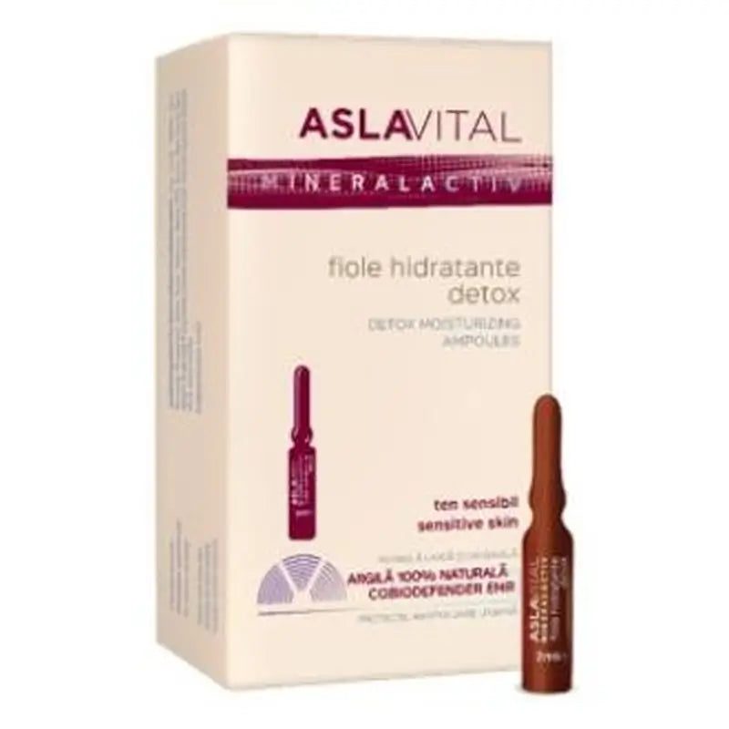 Asla Vital (Dra. Ana Aslan) Ampollas Hidratantes Detox 7Amp.