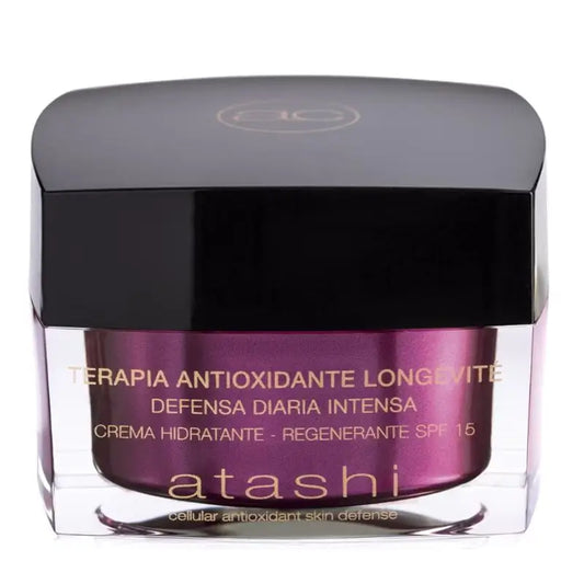 Atashi Antioxidante Longetive Crema Hidratante Regenerante, 50 ml