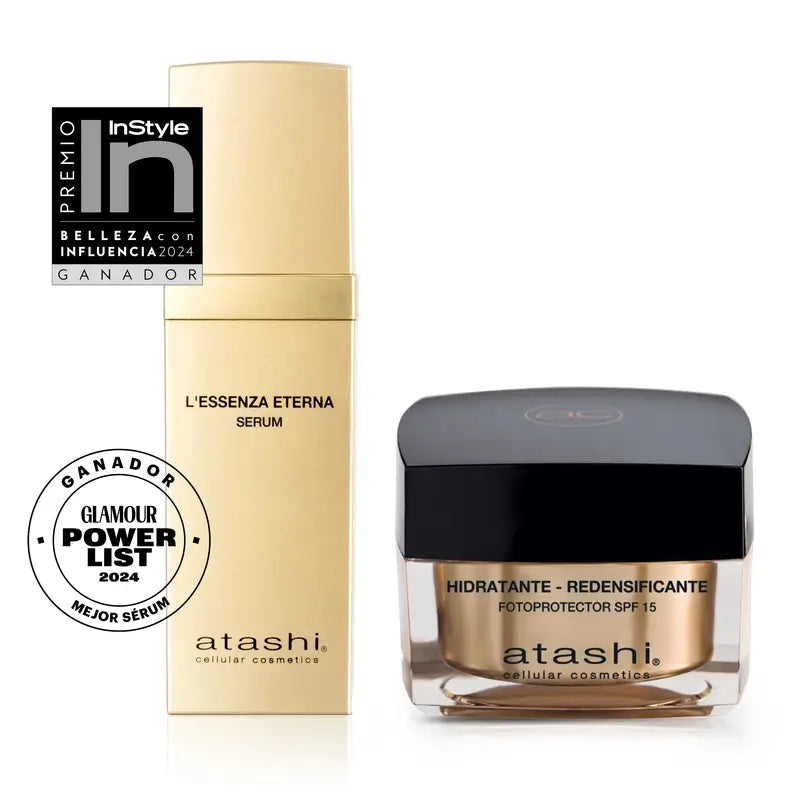 Atashi Ritual Eternal Youth Toiletry Bag Anti-Ageing Serum Redensifying Moisturising Cream, 80 ml