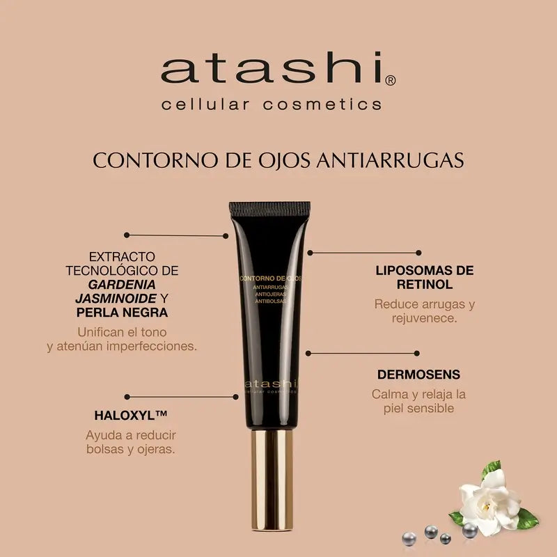 Atashi Anti-Ageing Redensifying Serum + Anti-Wrinkle Eye Contour Chest