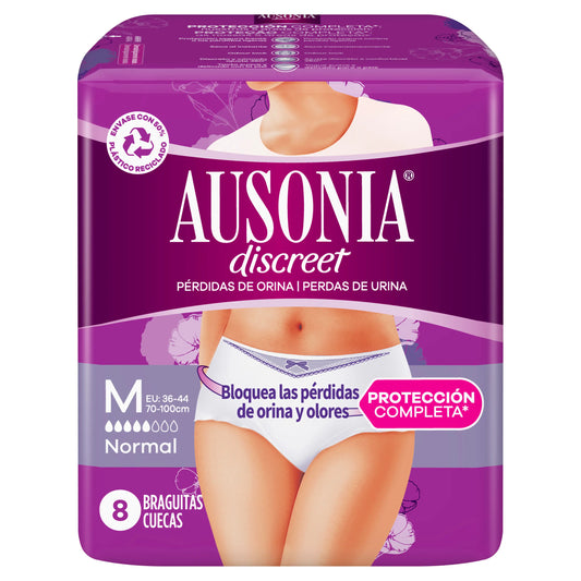 Ausonia Discreet Ropa Interior Para Pérdidas Braguitas , 8 unidades