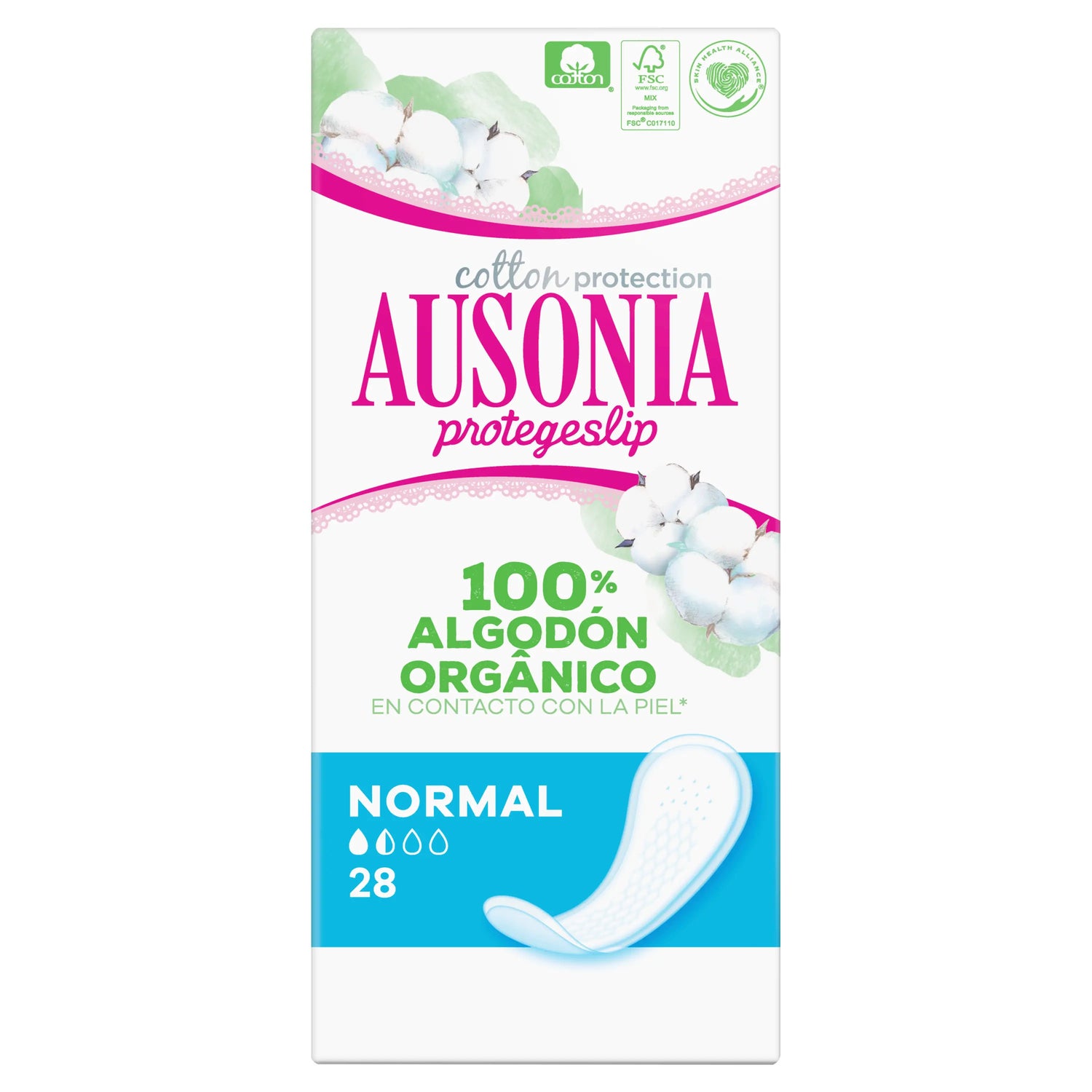 Ausonia Normal Protegeslips , 28 unidades