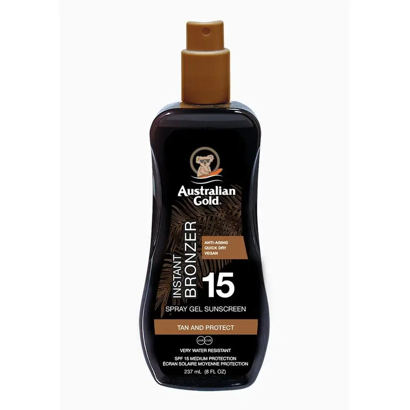 Australian Gold Bronc.Gel Spray Bronzer. Spf-15, 237 ml