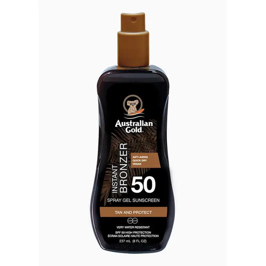 Australian Gold Gold Spray Gel W/Bronzer Spf-50, 237 ml