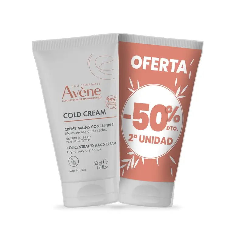 Avene Duo Hand Cream 2X50Ml 50% 2A Av Unit