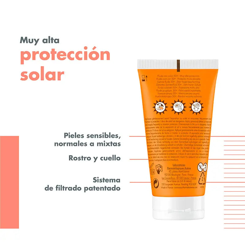 Avene Solar Fluido SPF50+ Color 50 ml