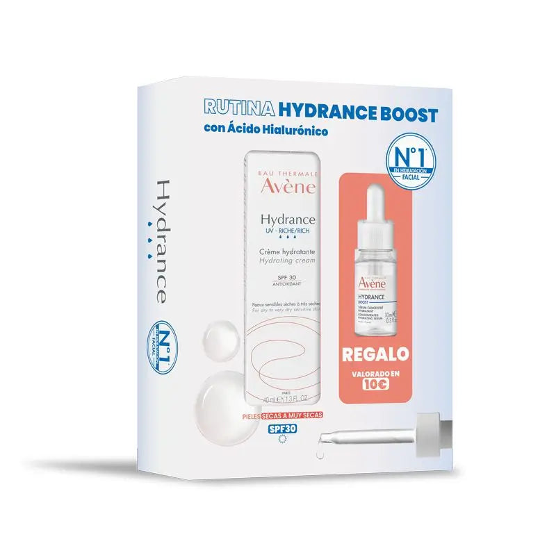 Avene Hydrance Pack Moisturising Cream SPF30 Rich 40 Ml + Hydrance Boost Serum 10 Ml