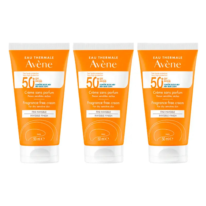 Avene Triplo Sun Cream Spf 50+ Unscented 50 Ml