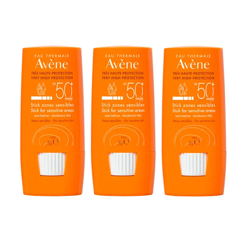 Avene Triplo Stick Sun Stick Spf 50+ Sensitive Areas 8 Gr