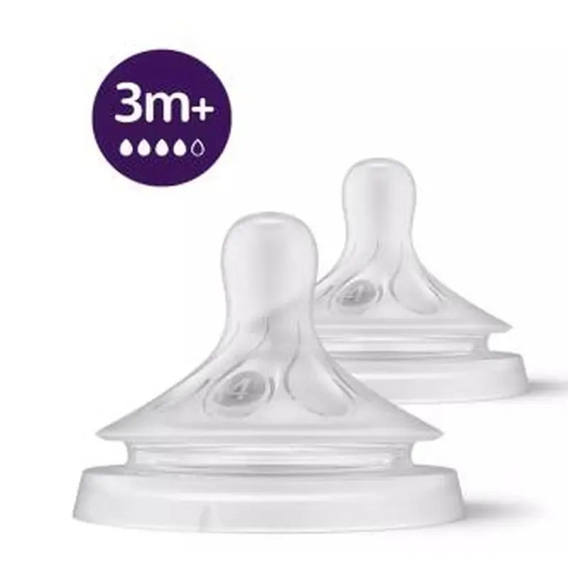 Avent 2 Tetinas Natural Response T4 3M+ Scy964/02