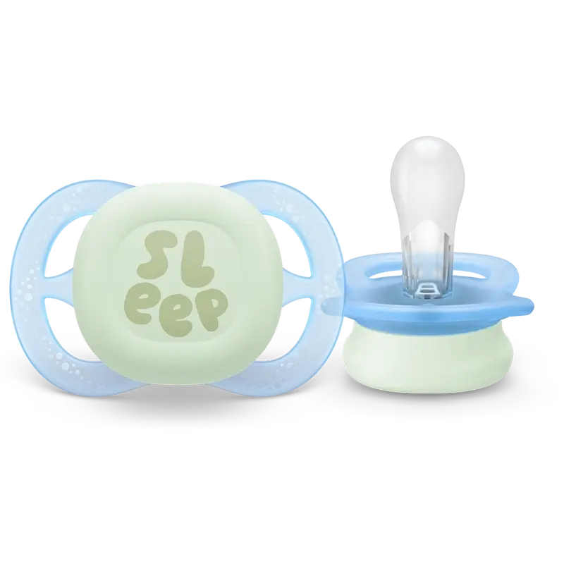 Avent Pacifier 2 Ultra Start Nighttime Pacifiers 0-2M Toddler, 2 Units