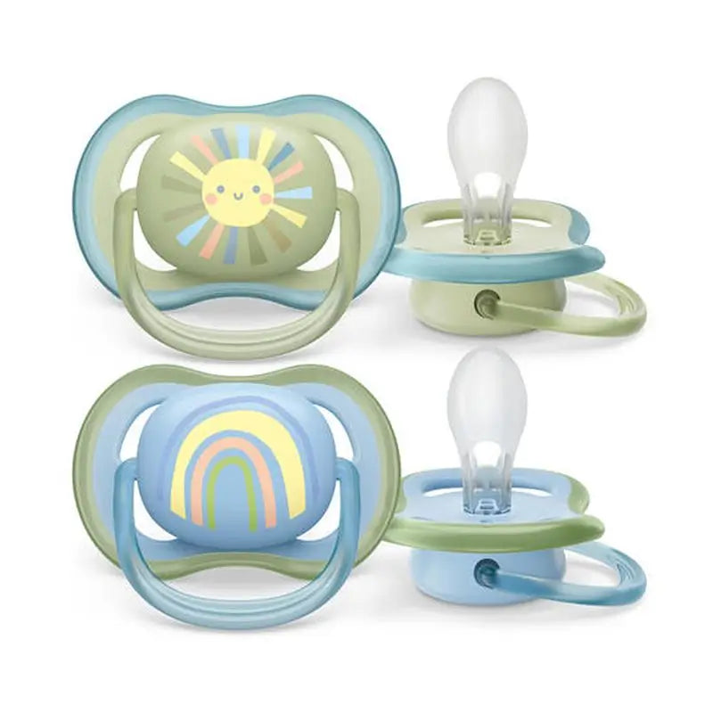 Avent Chupetes Ultra Air 0-6 Meses Niño , 2 unidades