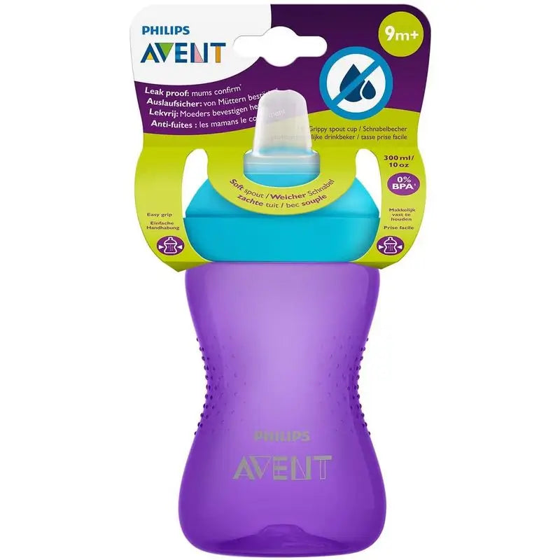 Avent Vaso Con Boquilla Dura +12M - 300Ml, Color Morado