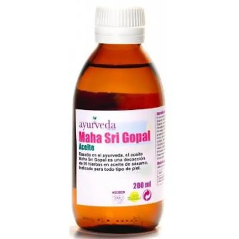 Ayurveda Autentico Aceite De Maha Sri Gopal 200Ml.