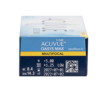 Acuvue 1 Day Oasys Max Daily Multifocal Lenses , 30 units