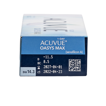 Acuvue 1 Day Oasys Max Daily Lenses , 90 units