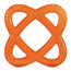 Baboo Teether Water Filled Sphere Teether Orange, 4+ Months, 1 pc.