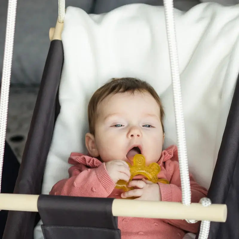 Baboo Teether Water Filled Water Cooler Wheel Teether Yellow, 4+ Months, 1 pc.