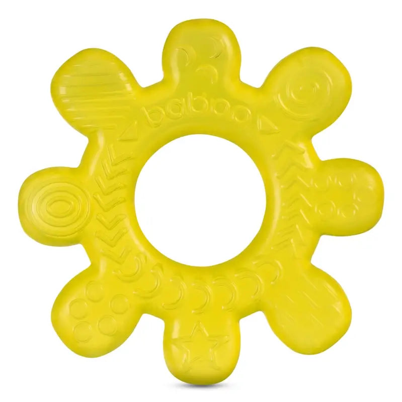 Baboo Teether Water Filled Water Cooler Wheel Teether Yellow, 4+ Months, 1 pc.