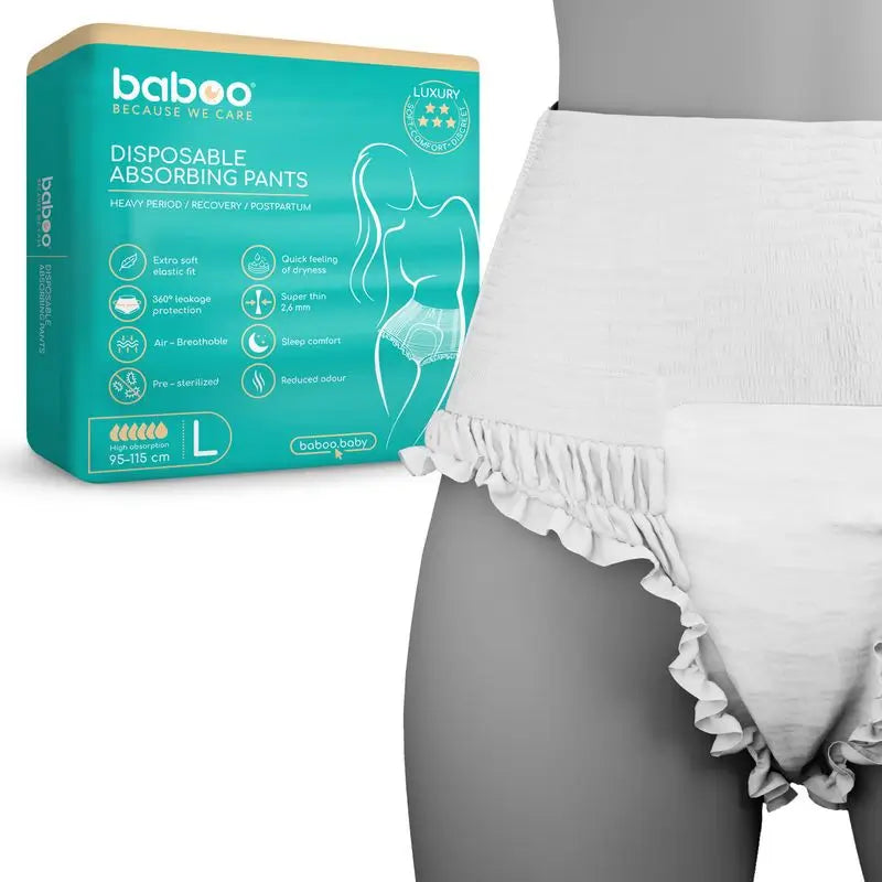 Baboo Disposable Absorbent Pants Size L, 5 pcs.