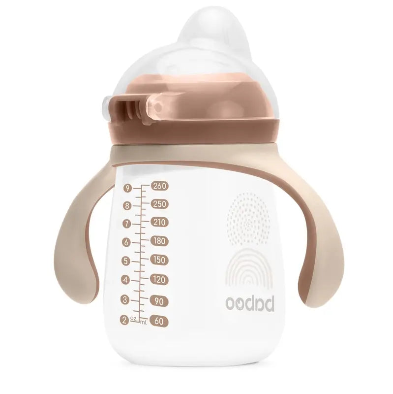 Baboo Au Naturale Silicone Learning Cup With Mouthpiece 6+ Months, 260 ml