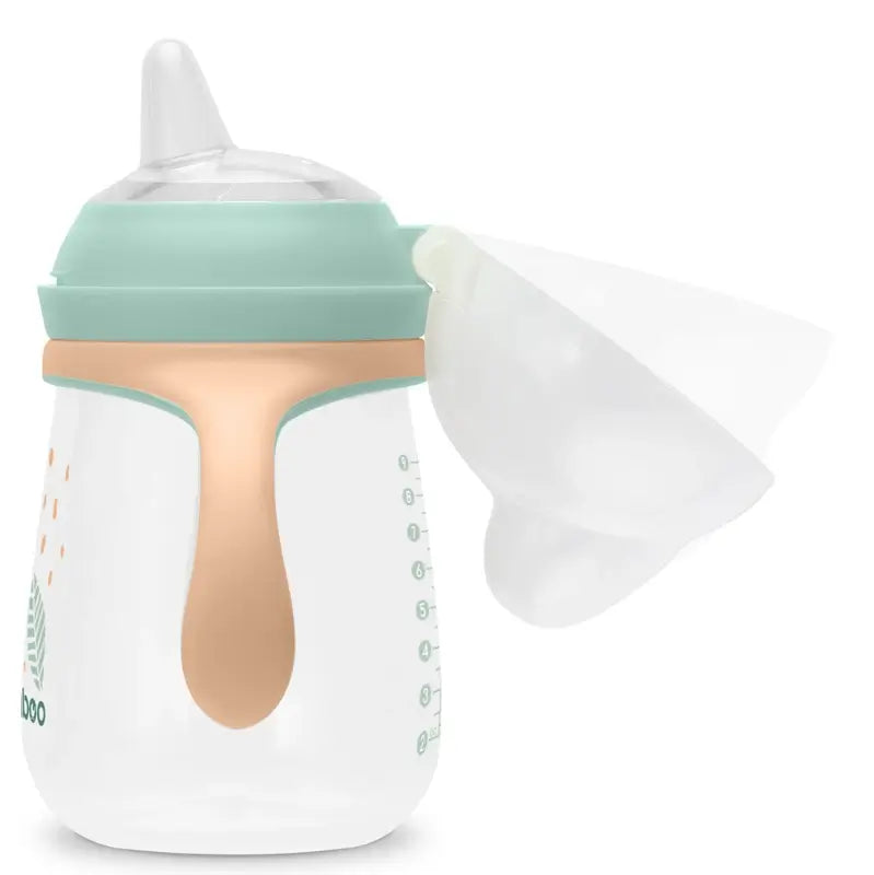 Baboo Peachy Keen Silicone Learning Cup With Mouthpiece 6+ Months, 260 ml