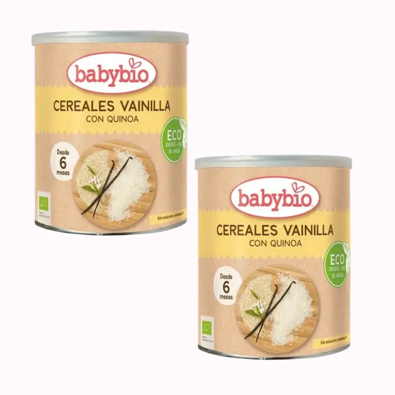 Babybio Cereals Vanilla & Quinoa, Pack 2 x 220g