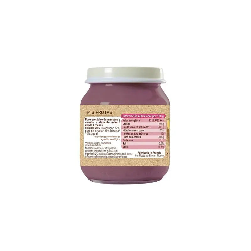 Babybio Apple Plum, 130g