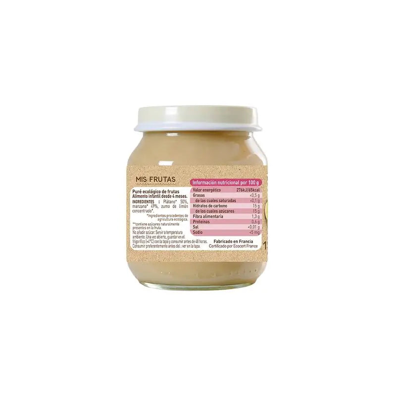 Babybio Apple Banana, 130 gr