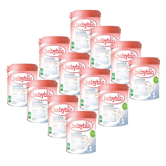 Babybio Pack Caprea 1 Leche de Cabra 0-6 Meses, 12 x 800 gr