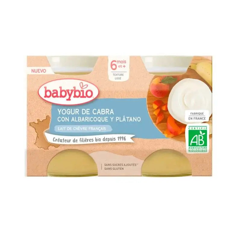 Babybio Yogur Albaricoque Platano - 2X130 gr