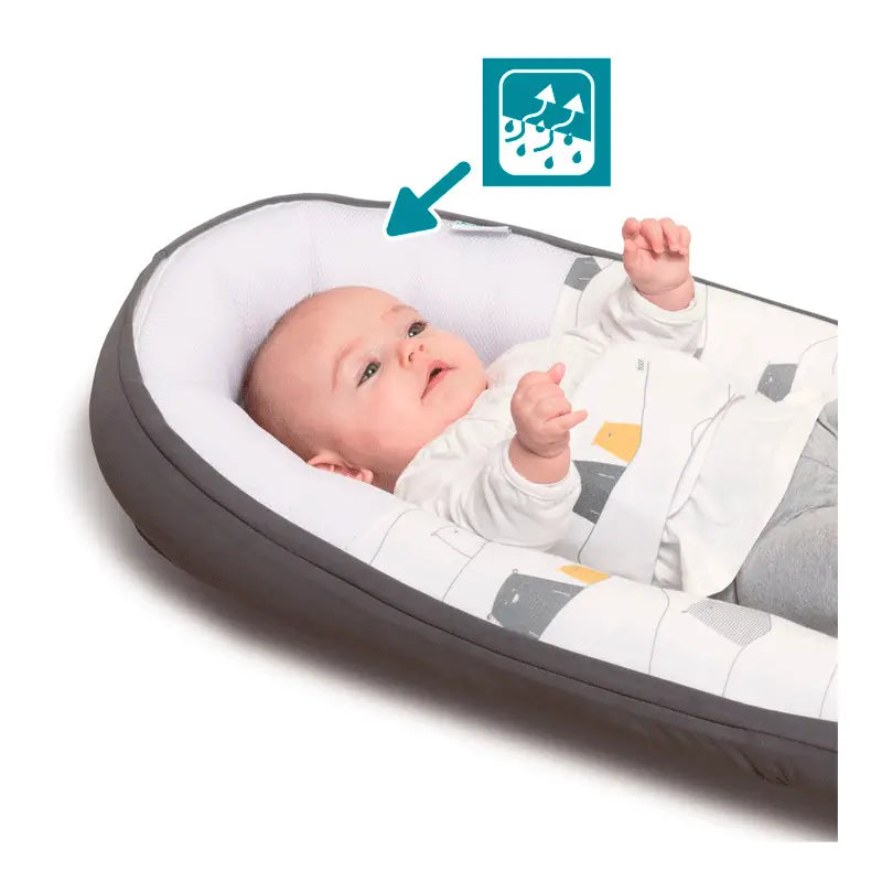 Babymoov Cocoon Reductor de Cama Doomoo Bear Grey