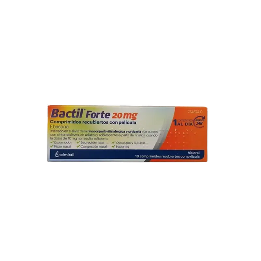 Bactil Forte 20 Mg, 10 tablets Ebastine