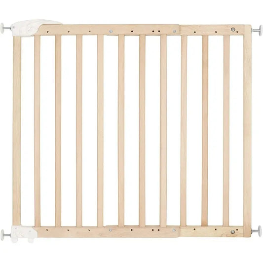 Badabulle Puerta Madera Extensible Deco Pop 63-106 Cm Ancho Puertas Y Escaleras Bebés A Presión O Atornillan