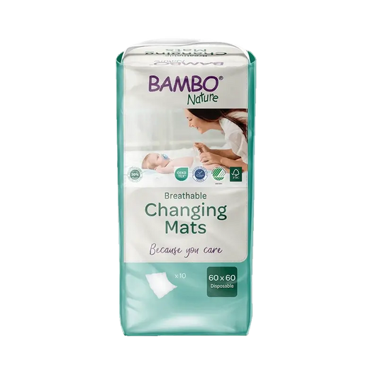 Bambo Nature Baby Nappy Changer 60X60Cm, 10 pcs.