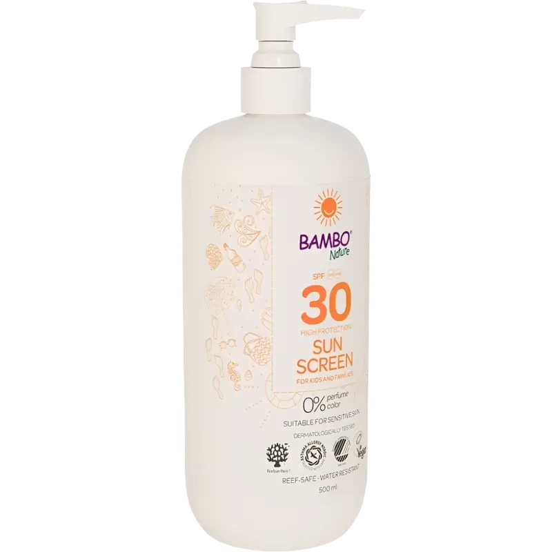 Bambo Nature Sunscreen Spf30, 500 ml