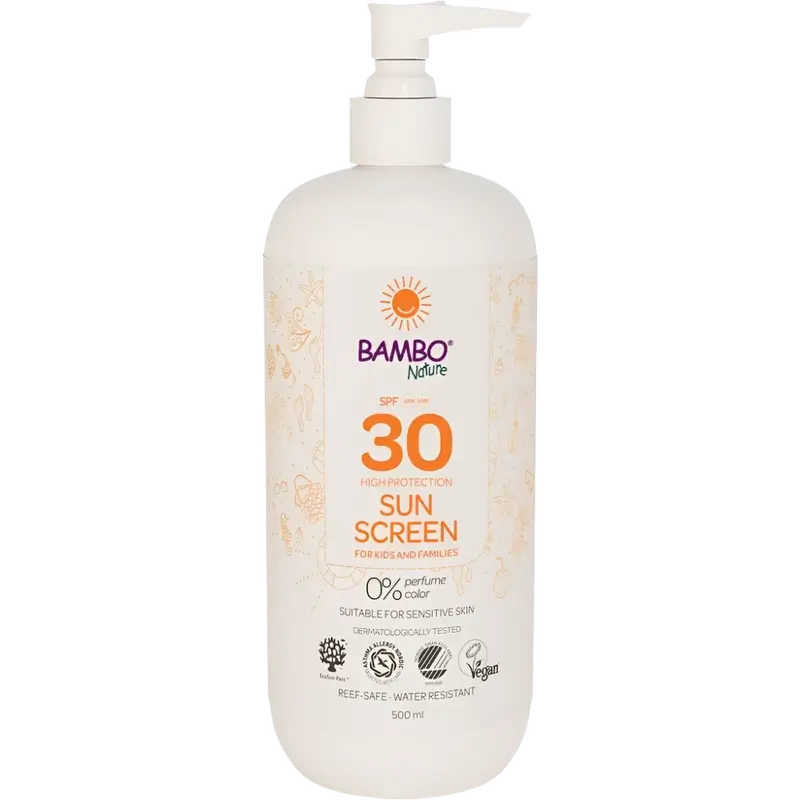 Bambo Nature Sunscreen Spf30, 500 ml