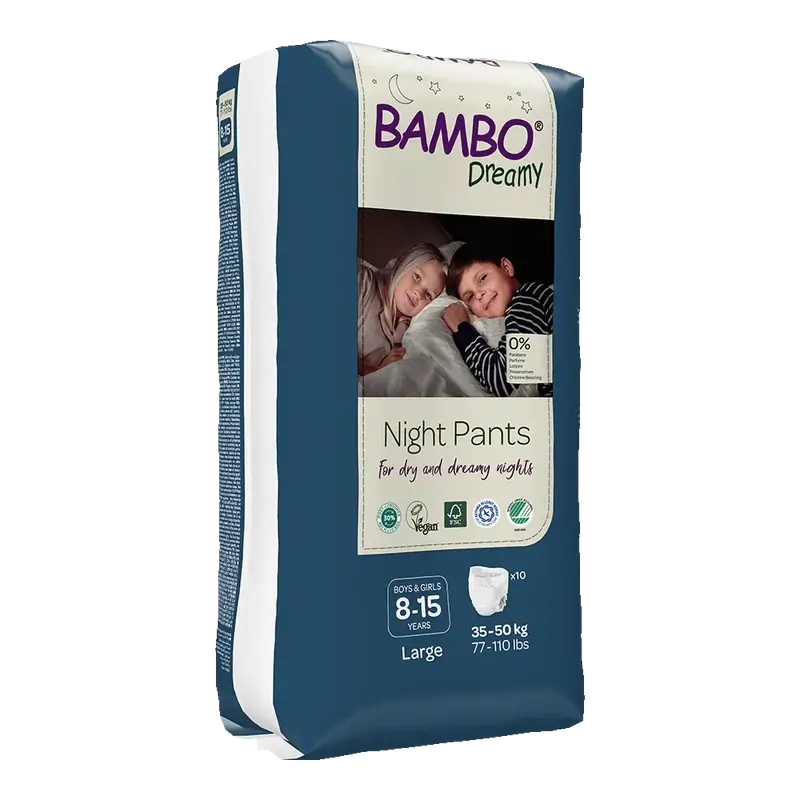 Bambo Nature Dreamy Night Nappies L (35-50Kg), 10 pcs.