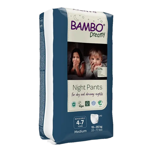 Bambo Nature Dreamy Night Nappies M (15-35Kg), 10 pieces