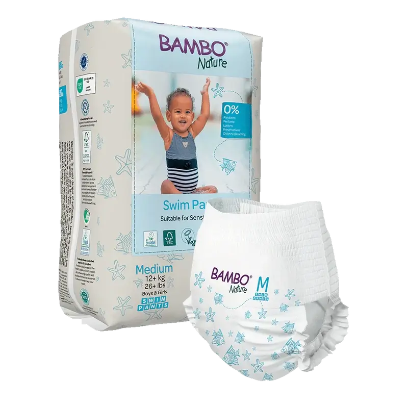 Bambo Nature Bath Nappies M (+12G), 12 pcs.