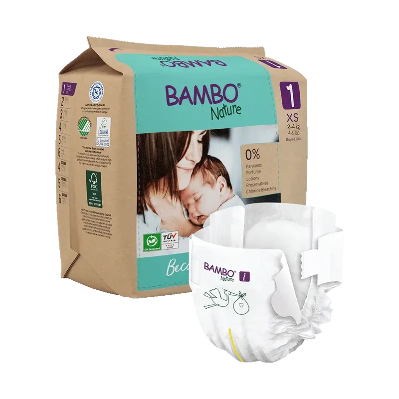 Bambo Nature Nappies Size 1 (2-4G), 22 pcs.