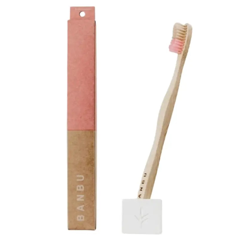 Banbu Adult Toothbrush Medium Pink