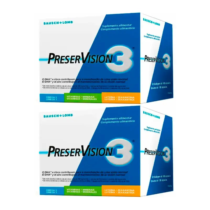 Bausch And Lomb Pack Preservision 3, 2 X 180 Capsules