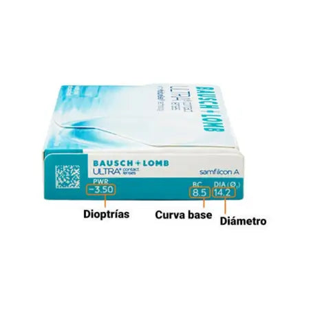 Bausch Ultra Spherical Lenses, 3 Units