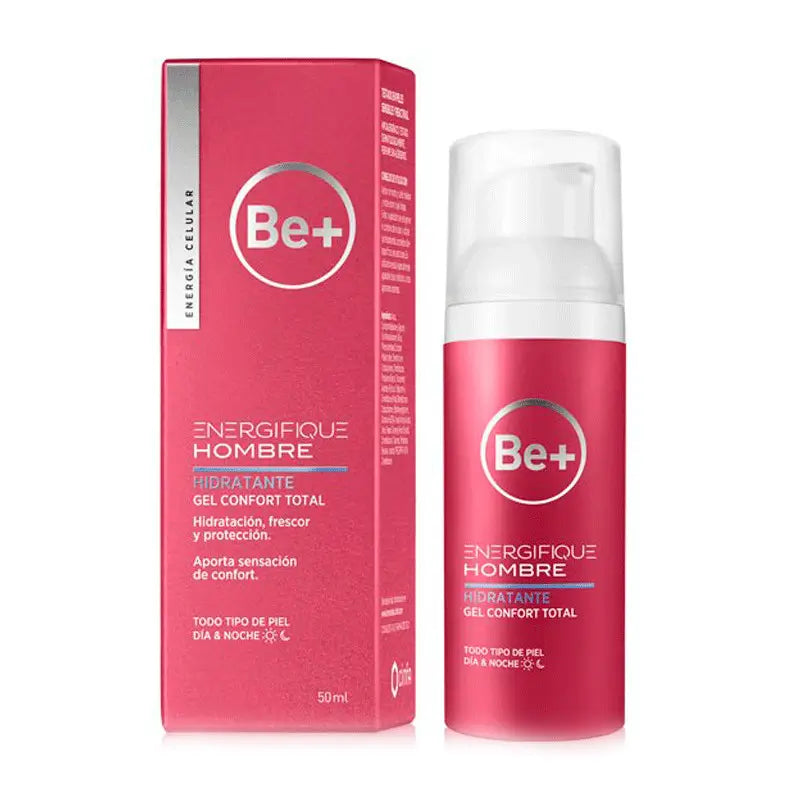 Be+ Energía Hombre Hidratante Gel Confort, 50 ml