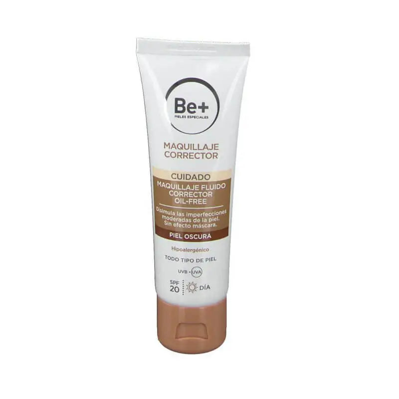 Be+ Cuidado Maquillaje Fluido Corrector Oil Free SPF 20 Tono Oscuro 40 ml