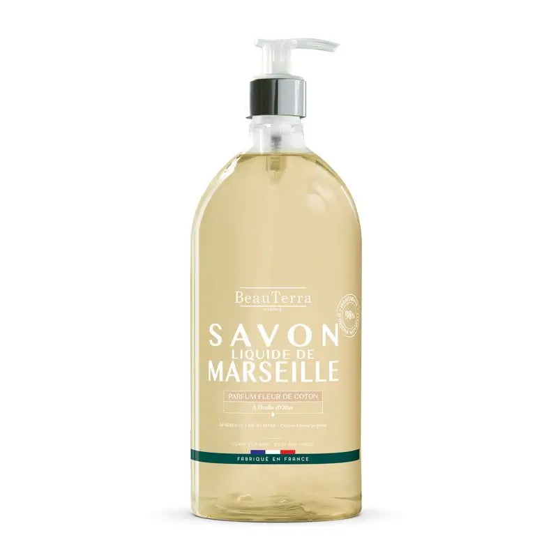 Beauterra Jabón De Marsella Flor De Algodón , 1000 ml