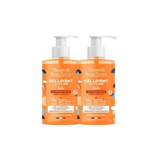 Beauterra Pack Baby Shower Gel With Perfume, 2x750 ml