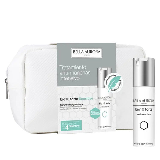 Bella Aurora Anti-Manchas Pack Bio10 Forte Sensitive + Neceser De Regalo, 30 ml